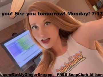 webcam girl eatmygingersnapps live cam image #4869172